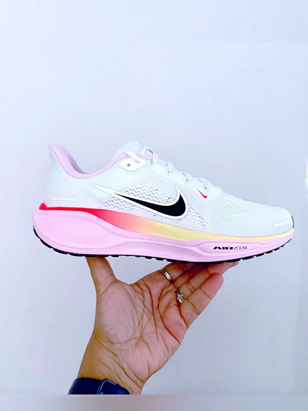 Nike Air Zoom Pegasus 41 Women’s Running Shoes White/Black/Pink Gradient